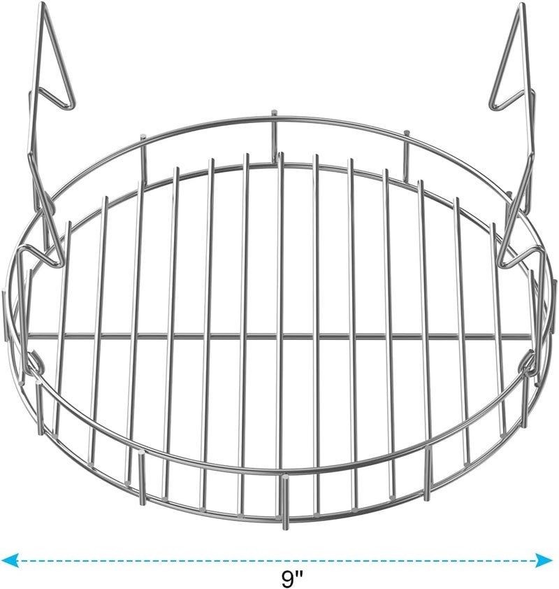 LS'BABQ Turkey Fryer Accessories Kit for The Char-Broil Big Easy Oiless Fryer, 22-Piece Turkey Fryer Kit with Chicken Leg Racks, Skewers, Rib Hooks, Meat Hooks and A Bunk Bed Basket, Stainless Steel - Image 2
